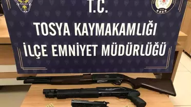 Tosya'da Ruhsatsız Silah Operasyonu