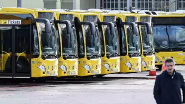 Almanya'da Toplu Taşıma Grevi Başladı