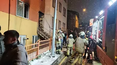 Kağıthane'de Elektrik Sobası Yangını