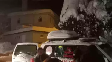 Sinop'ta Hasta İçin Karla Mücadele