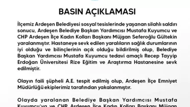 Belediye Başkan Yardımcısı ve Kadın Kolları Başkanına silahla saldıran şahıs gözaltına alındı