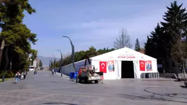 Bolu Belediyesi Ramazan Ayı İçin İftar Çadırı Kurdu