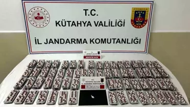 Kütahya'da Uyuşturucu Operasyonu: 2870 Hap Ele Geçirildi