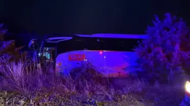 Çanakkale'de otobüs şarampole uçtu! Çok sayıda yaralı var