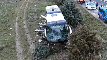 Gelibolu'da Otobüs Kazası: 37 Yaralı
