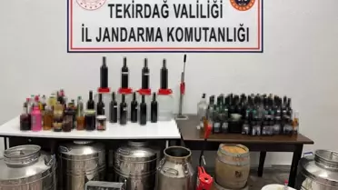 Tekirdağ'da Kaçak İçki Operasyonu