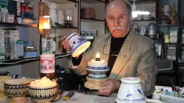 Tuz Lambalarıyla Sanat Yaratan Usta