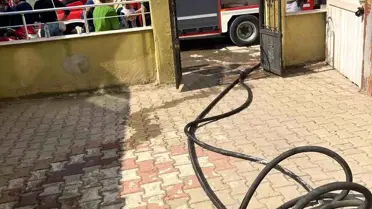 Ayvalık'ta Dördüncü Katta Yangın