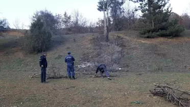 Bolu'da Yangın Çoban Tarafından Söndürüldü