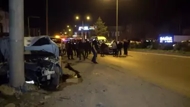 Bafra'da Zincirleme Kaza: 4 Yaralı