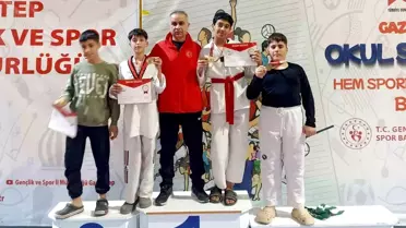 Araban Ortaokulu Tekwando Takımı Mardin'de