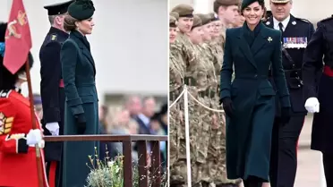Kate Middleton, Aziz Patrick Günü'nde yeşil elbisesiyle göz kamaştırdı