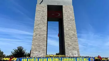 1907 ÜNİFEB, Çanakkale Şehitlik Ziyareti'nde Şehitleri Andı