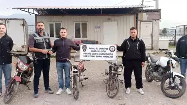 Bolu'da Motosiklet Hırsızları Yakalandı