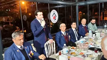Şehit yakınları ve gaziler iftarda bir arayageldi