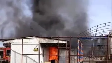 Tuşba'da Konteyner Yangını
