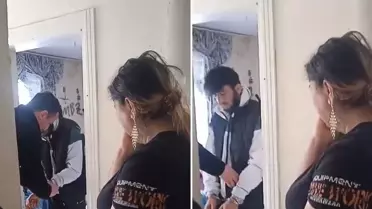Yakınlarının kelepçelenip götürüldüğü anları kayda alıp ''aslanım'' notuyla paylaştılar