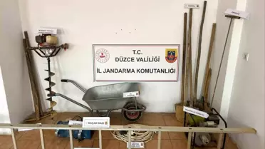 Düzce'de Define İçin Tünel Kazdılar