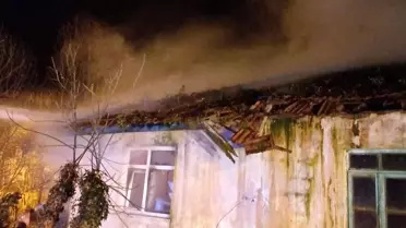 Zonguldak'ta Çatıda Yangın Paniği