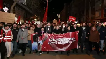 CHP Manisa İl Başkanlığı'ndan Ekrem İmamoğlu'na Destek Yürüyüşü