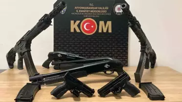 Afyonkarahisar'da 7 Ruhsatsız Silahla Yakalanma