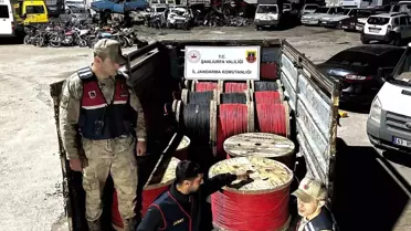 Şanlıurfa'da Elektrik Kablo Hırsızları Yakalandı
