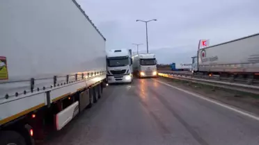 Kapıkule'de Tır Sürücülerine Yanlış SMS Kuyruk Yaratıyor