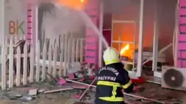 Şanlıurfa'da Çiçekçide Yangın