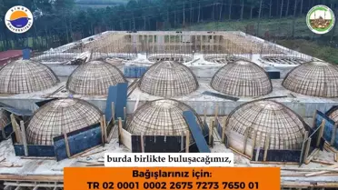 Sinop Üniversitesi Camisi İnşaatında İlerleme