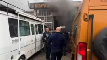 Tekirdağ'da Karavan Atölyesinde Yangın