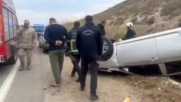 Batman'da Takla Atan Araçta 1 Yaralı