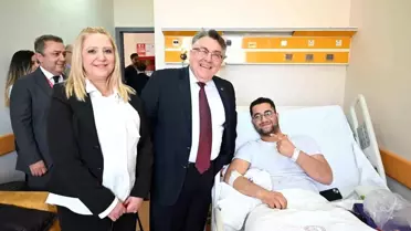 Rektör Özölçer'den Hastaneye Bayram Ziyareti