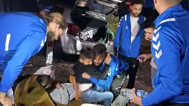 Erciyes 38 FK Kazada Yaralılara Yardım Etti
