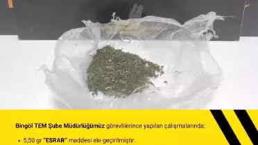 Bingöl'de Uyuşturucu Ele Geçirildi