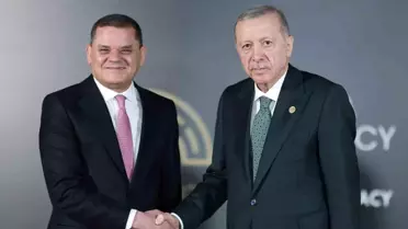 Cumhurbaşkanı Erdoğan, Libya Başbakanı Dibeybe ile görüştü