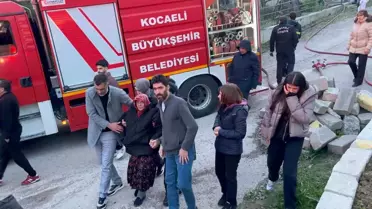 Kocaeli'nde Yangında 91 Yaşındaki Kadın Kurtarıldı