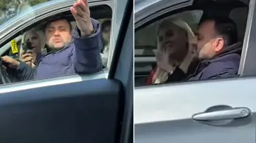 Trafik magandası tehdit savurdu: Senin bir gün kafana sıkarlar