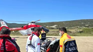Gökçeada'da Kalp Krizi: Hasta Helikopterle Çanakkale'ye Nakledildi
