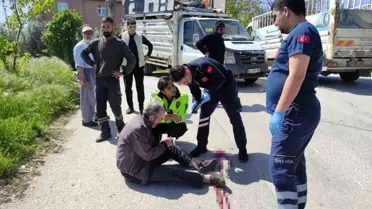 Bursa'da Motosiklet-Kamyonet Kazası: Çift Yaralandı