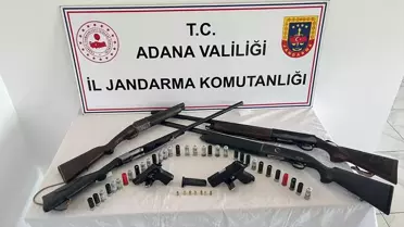 Adana'da Ruhsatsız Silah Operasyonu