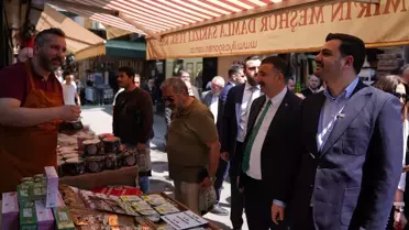 İnan Kemeraltı'nda Esnafı Ziyaret Etti