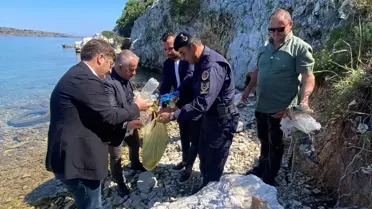 Bodrum'da 2 Ton Atık Temizlendi