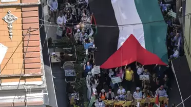 Saraybosna'da Filistin İçin Protesto