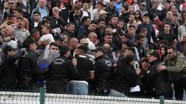 Burdurspor-Tefenni Belediyespor Maçında Arbede
