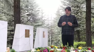 Çankırılı güvenlik görevlisi, şehit mezarlarını ziyaret edip temizlik ve bakımlarını yapıyor