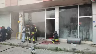 Çarşamba'da Depo Yangını