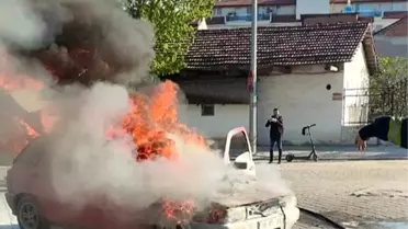 Denizli'de Alev Alan Araç Kullanılamaz Hale Geldi