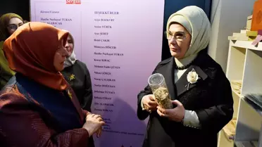 Emine Erdoğan 'Saklı Kalanlar' sergisinin açılışını yaptı