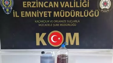 Erzincan'da Sahte İçki Operasyonu