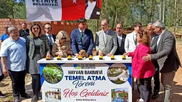 Fethiye'de Hayvan Bakımevi Temeli Atıldı